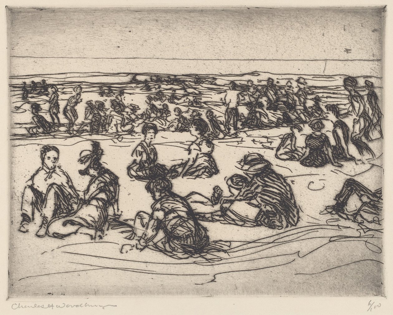 På stranden af Charles H. Woodbury