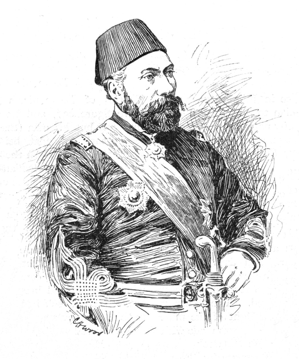 Osman Pasha, 1902 af Charles Haigh Wood