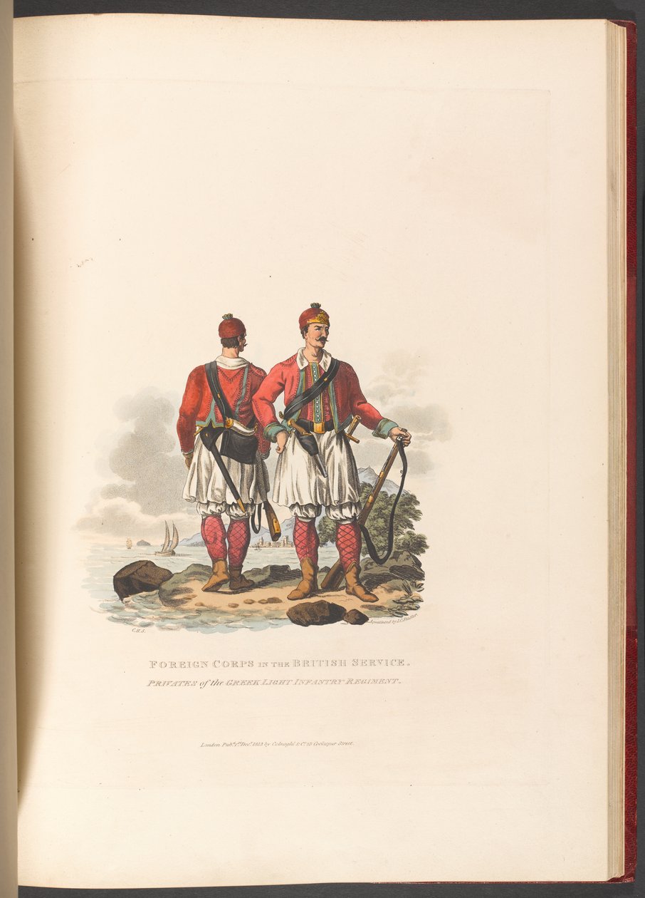 Foreign Corps i den britiske tjeneste. Menige fra det græske lette infanteriregiment af Charles Hamilton (after) Smith