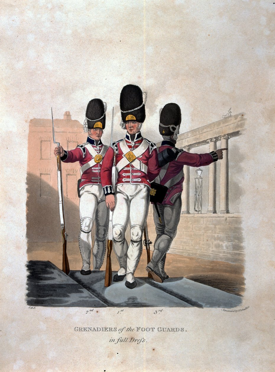 Grenadiers of the Foot Guards in Full Dress, fra 