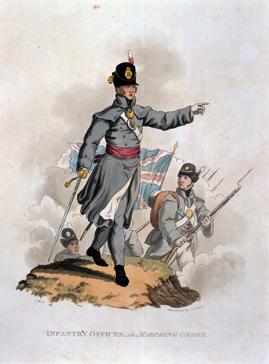Infanteriofficer i marchorden, fra 