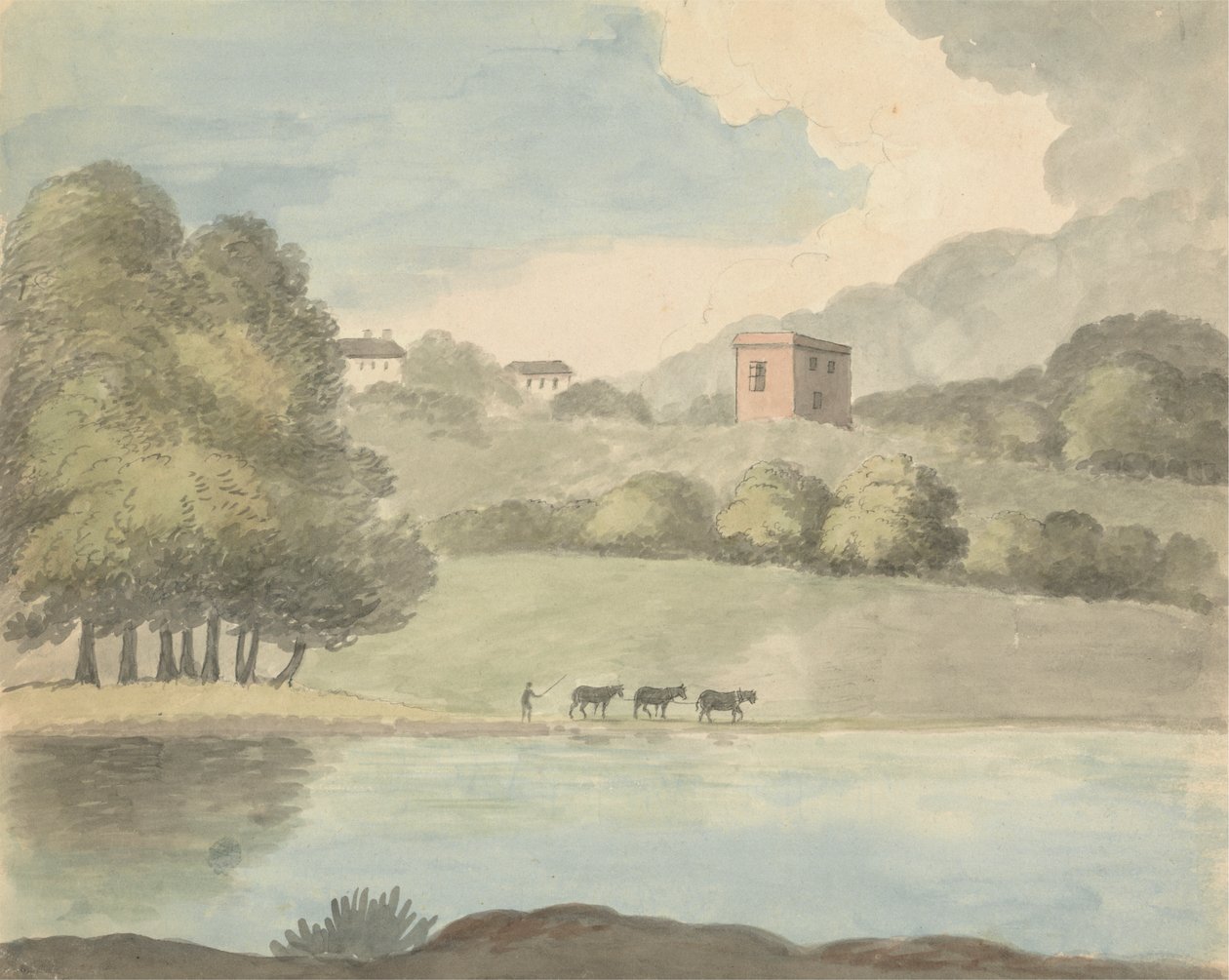 Flodlandskab af Charles Hamilton Smith