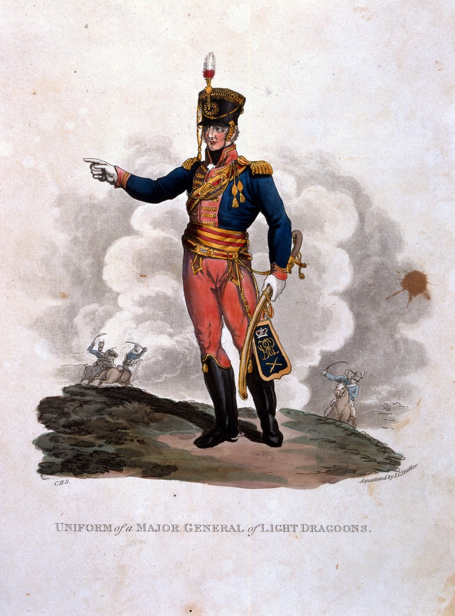 Uniform af en generalmajor af lette dragoner, fra 
