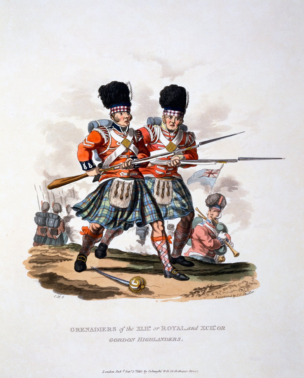 Uniform af Grenadiers of the Royal and of the Gordon Highlanders, fra 