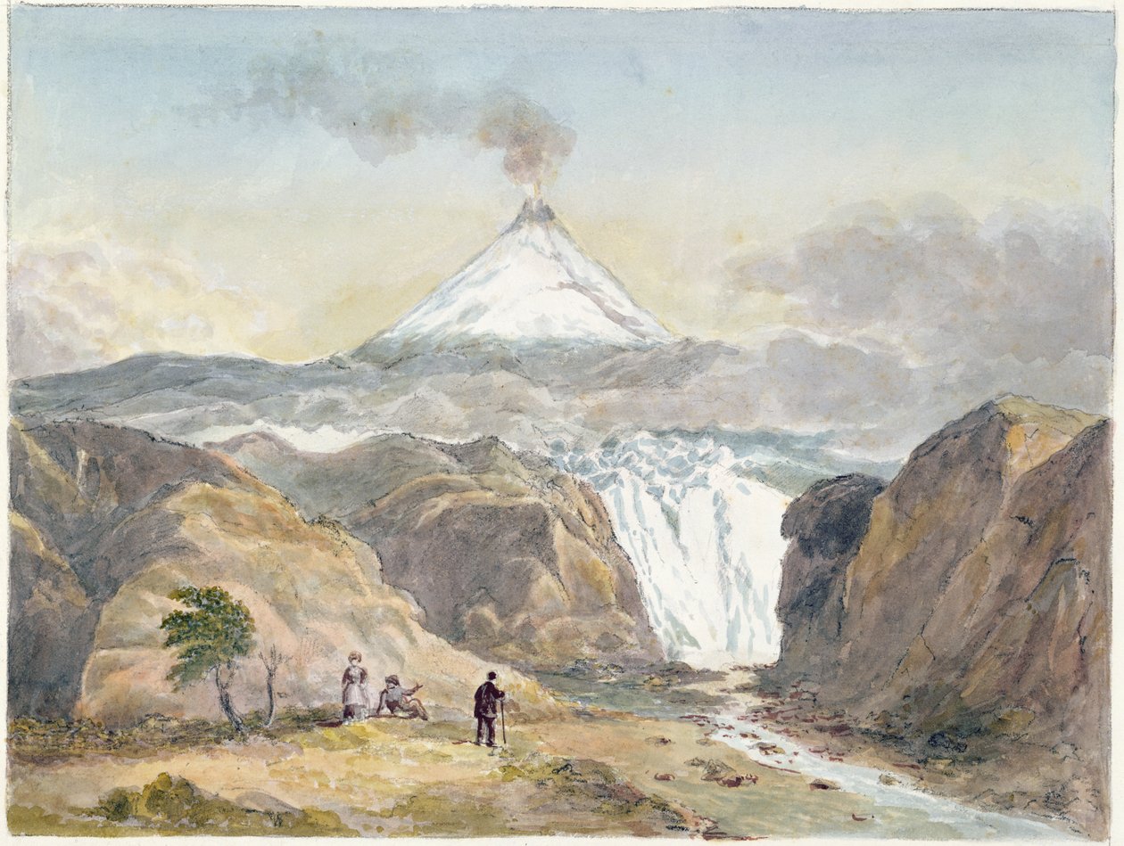 View, Polar Region (wc og grafit på papir) af Charles Hamilton Smith