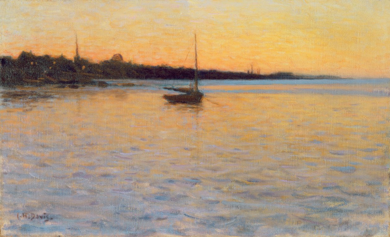 Twilight over the Water, 1892 af Charles Harold Davis