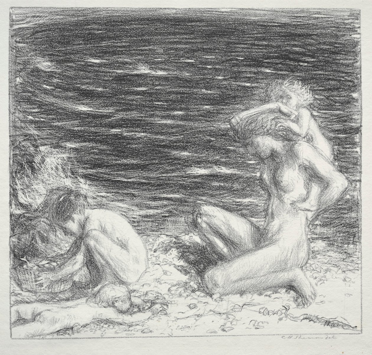Hav og brise, 1894. af Charles Haslewood Shannon