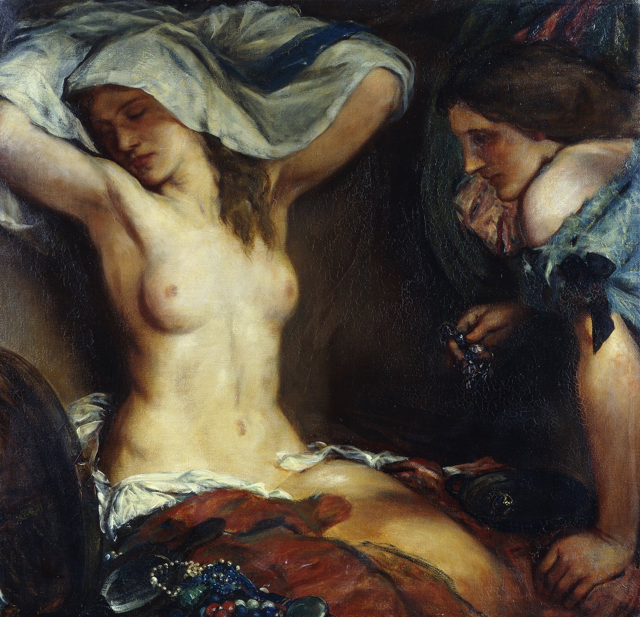 Ametyst halskæde af Charles Haslewood Shannon