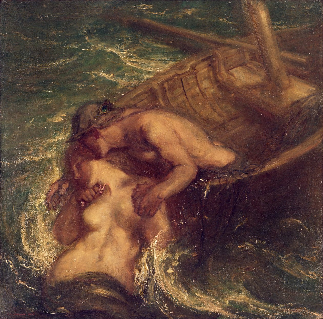 Fiskeren og havfruen, 1901-03 af Charles Haslewood Shannon