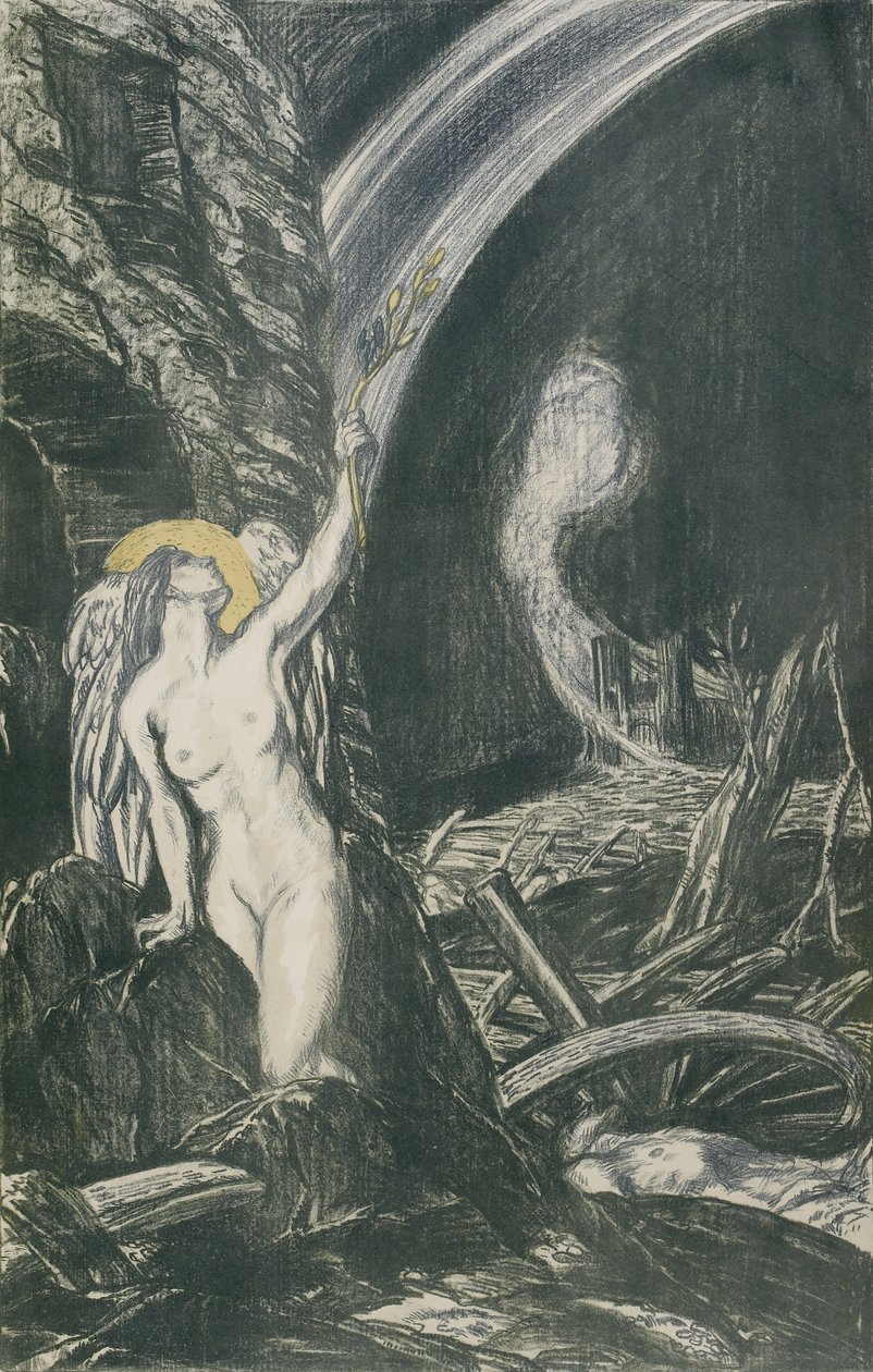 The Re-Birth of the Arts, 1917 (litografi) af Charles Haslewood Shannon