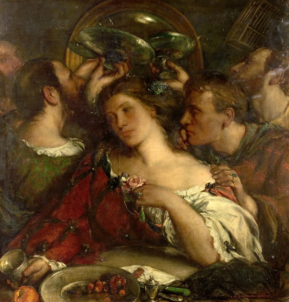 Tibullus i Huset Delia, 1900-05 af Charles Haslewood Shannon