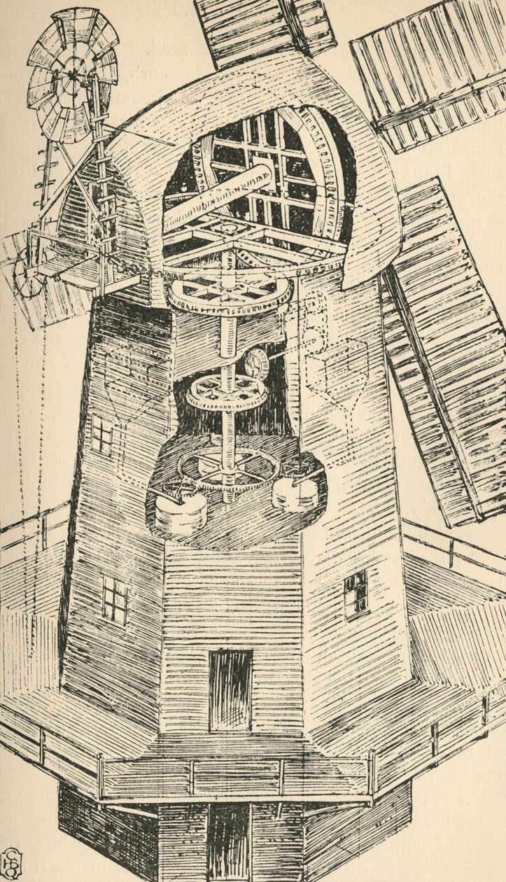 A Smock Mill, 1931 af Charles Henry Bourne Quennell