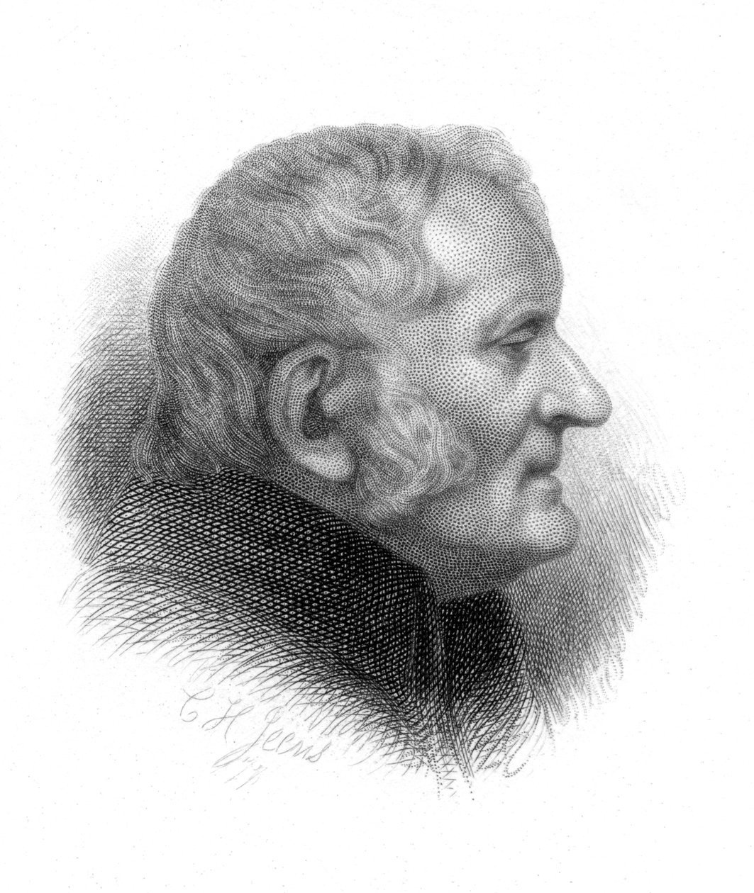 John Dalton, britisk kemiker, 1800-tallet af Charles Henry Jeens