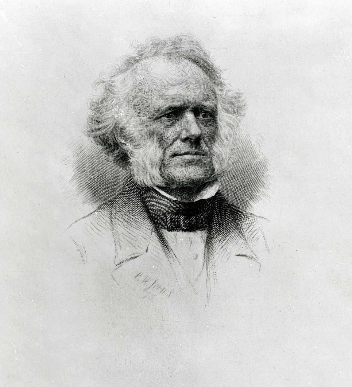 Sir Charles Lyell, 1875 (stipstik) af Charles Henry Jeens