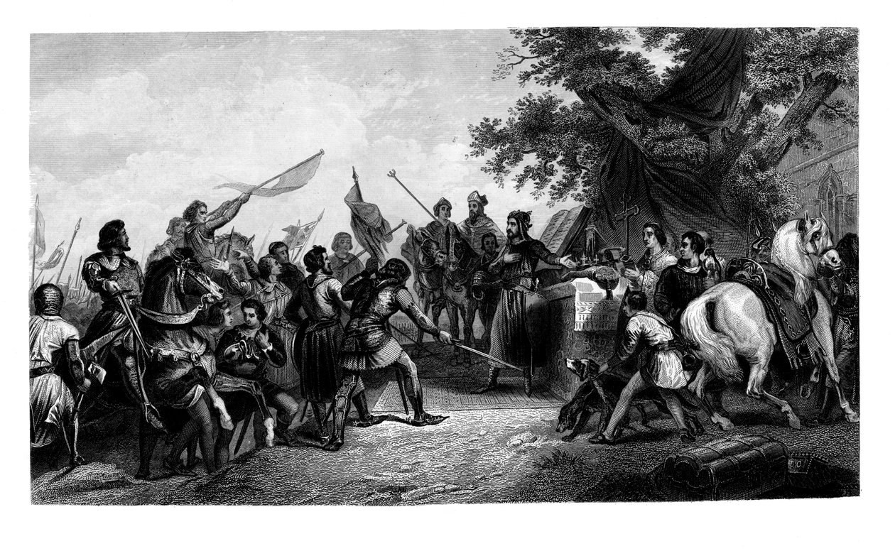 Slaget ved Bouvines, 27. juli 1214, 1875. af Charles Henry Jeens