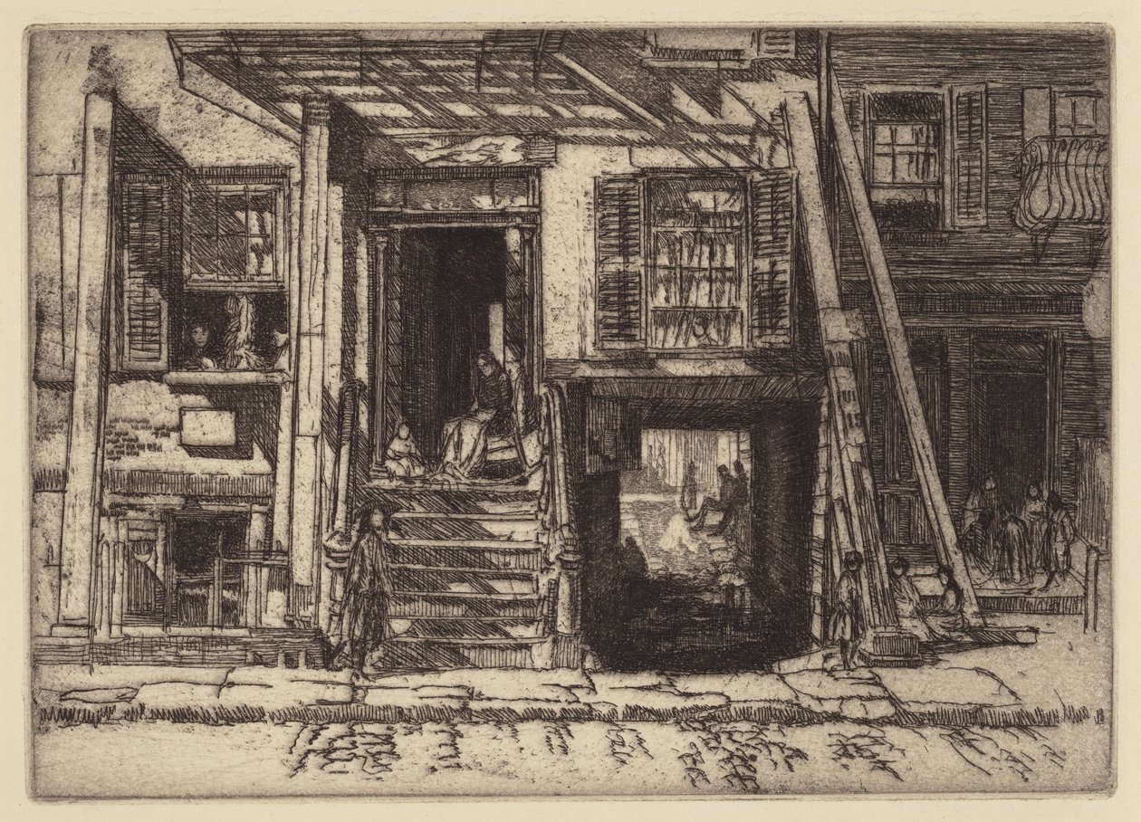 The Condemned Tenement, NY af Charles Henry White