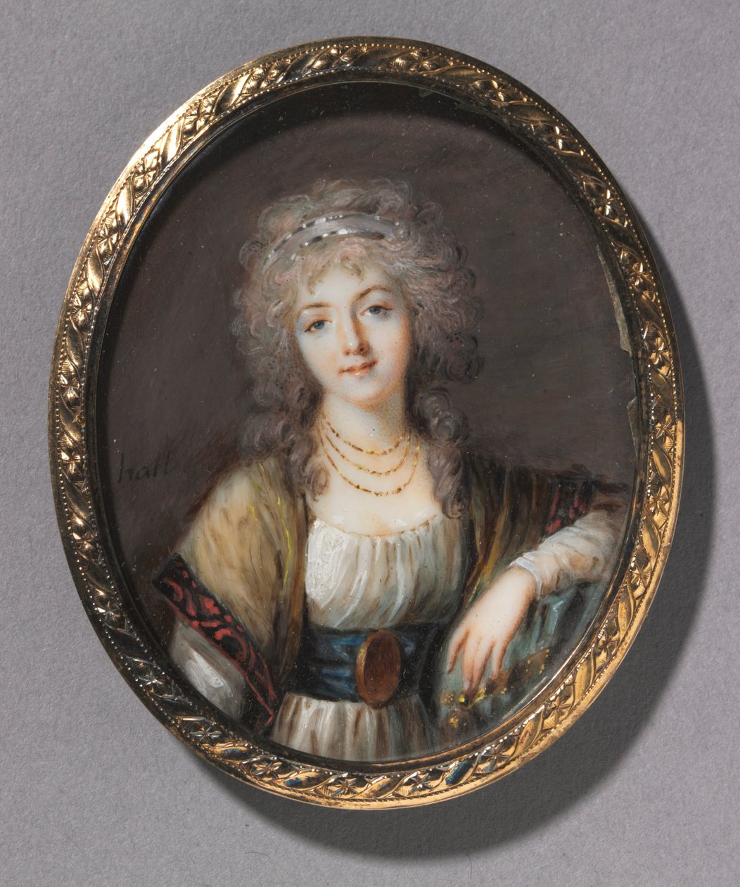 Portræt af en ung kvinde, ca. 1785. af Charles Hénard