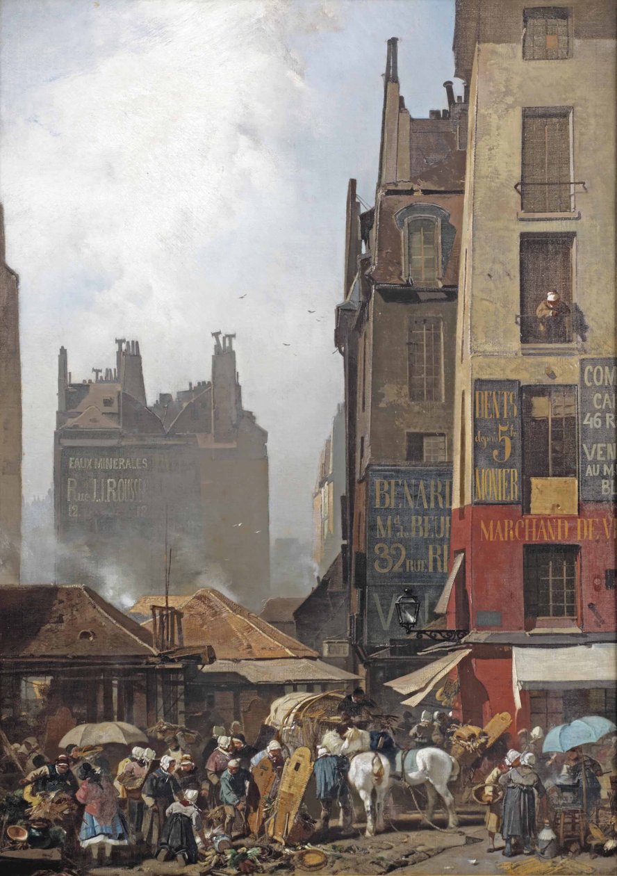 Souvenir de Paris: en travl dag på et parisisk marked af Charles Hoguet