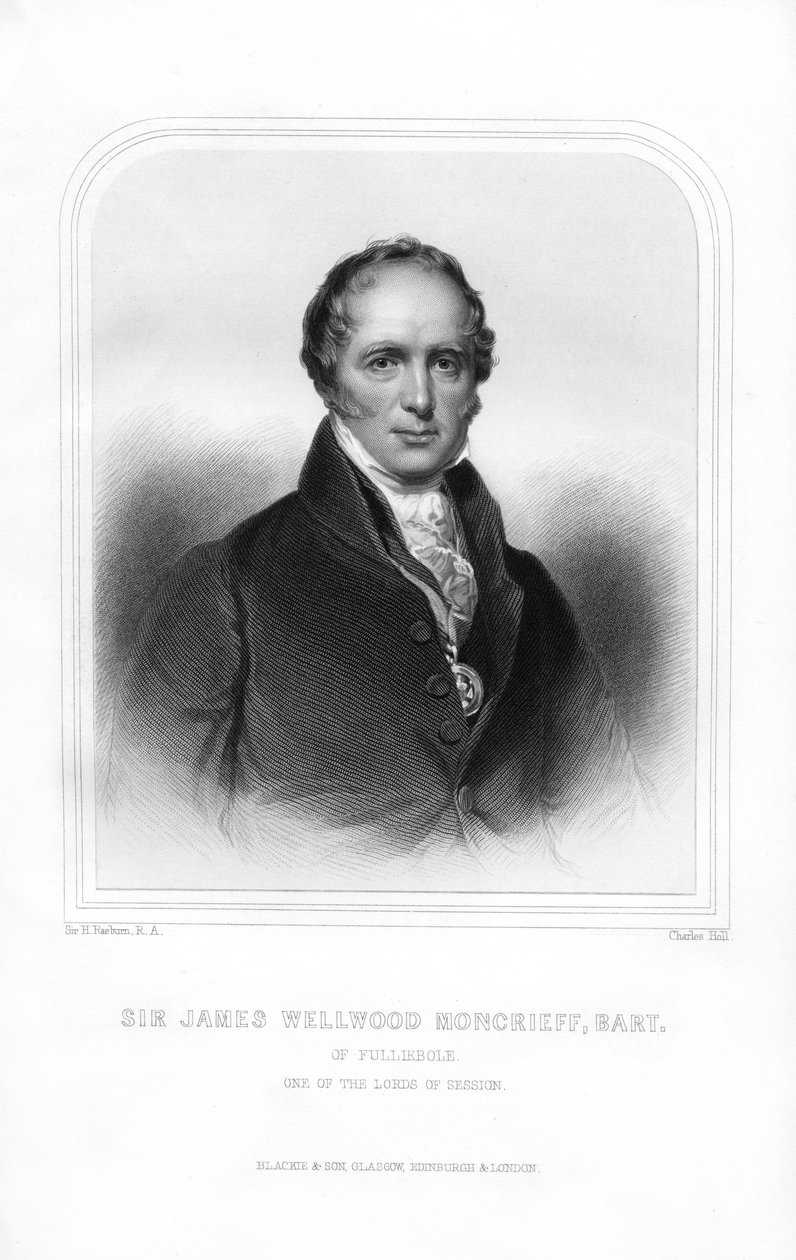 Sir James Wellwood Moncrieff, eminent skotsk dommer, 1870. af Charles Holl