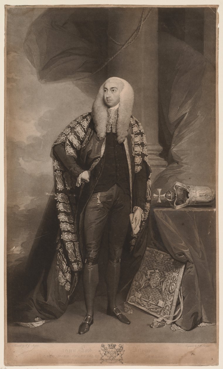 John, Lord FitzGibbon. af Charles Howard Hodges