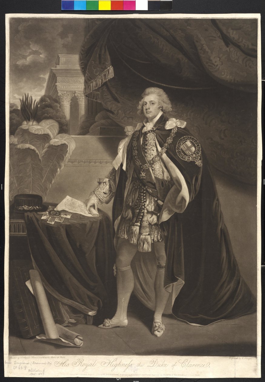 Kongen af England Wilhelm IV af Charles Howard Hodges