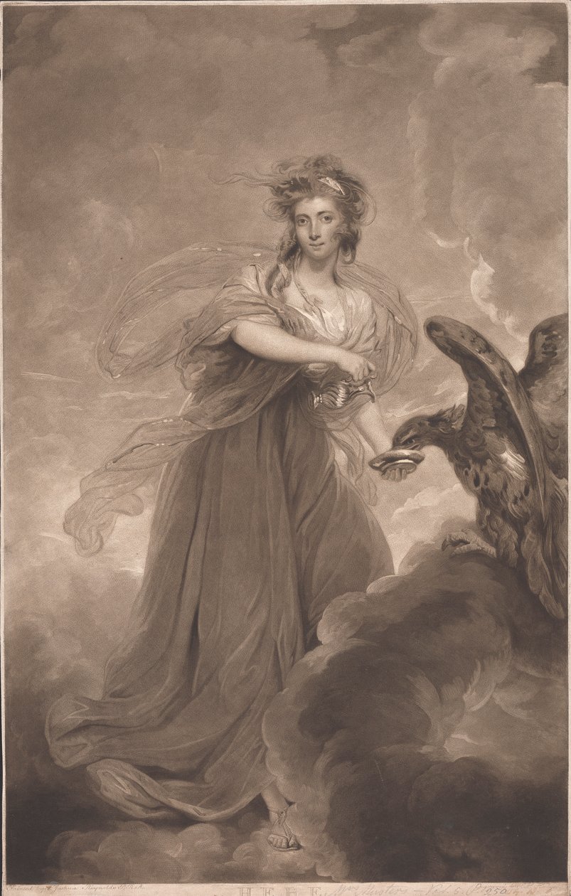 Fru Sophia (født Heywood) mønstrer som Hebe af Charles Howard Hodges