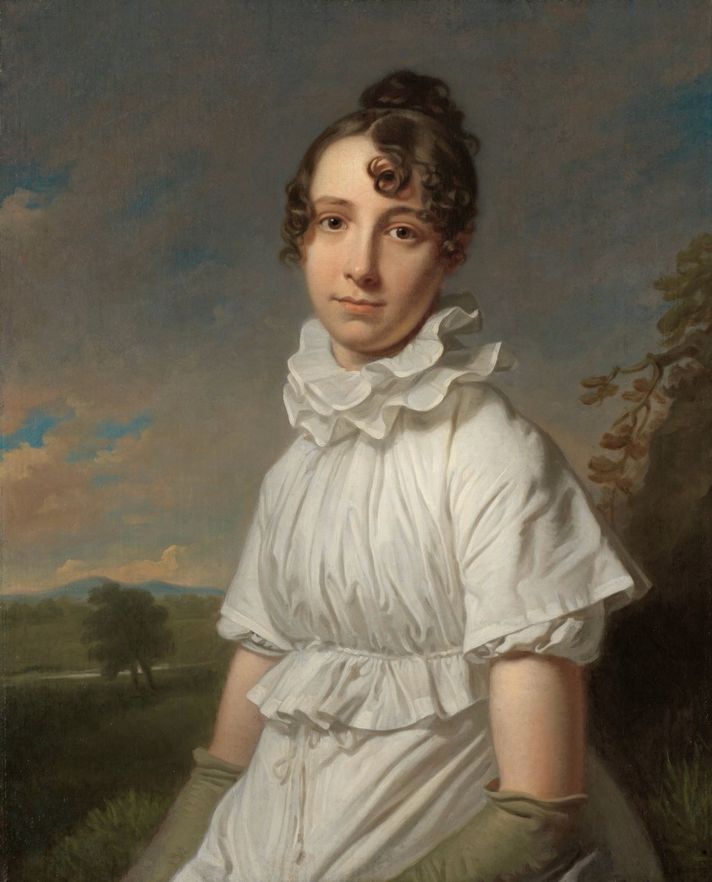 Portræt af Emma Jane Hodges Emma Jane Hodges (1789-1868), Kunstnerens datter af Charles Howard Hodges
