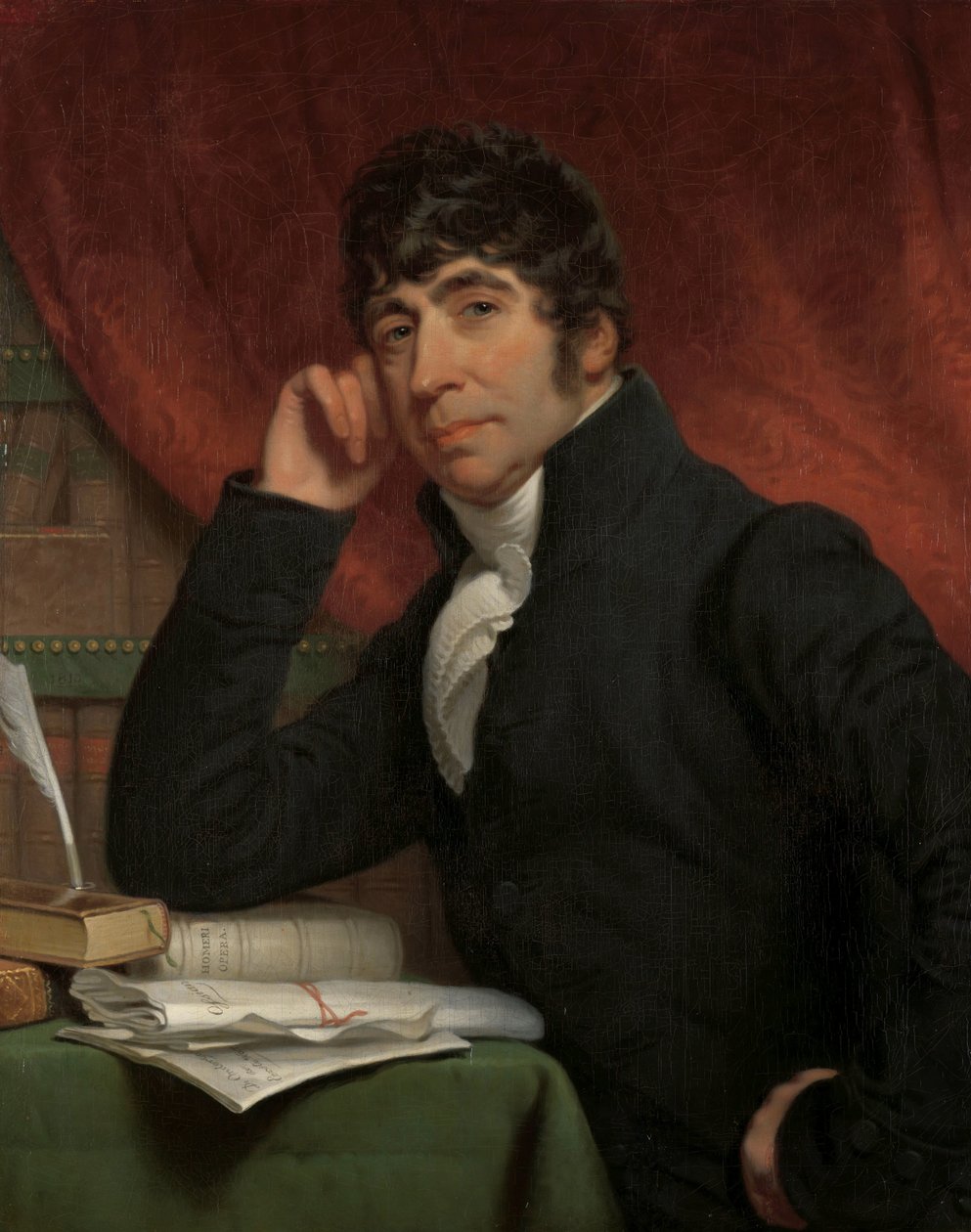 Portræt af Willem Bilderdijk Willem Bilderdijk (1759-1831), digter og historiker af Charles Howard Hodges