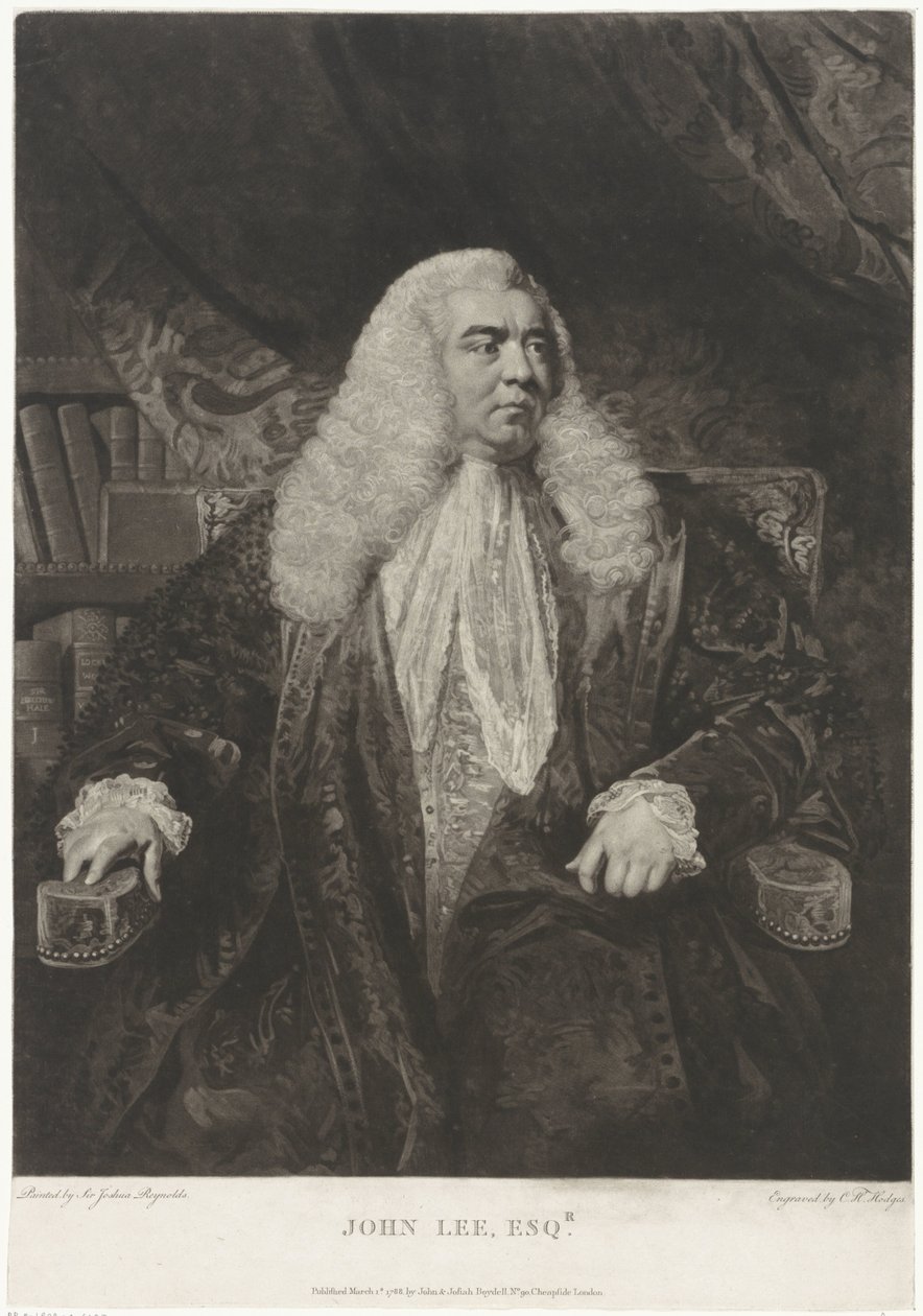 Portræt af John Lee af Charles Howard Hodges