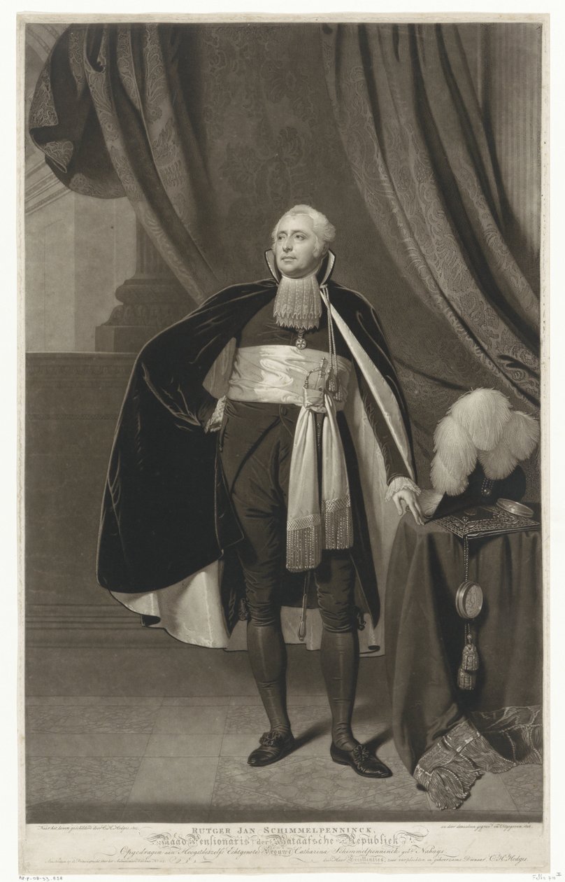 Portræt af Rutger Jan Schimmelpenninck af Charles Howard Hodges