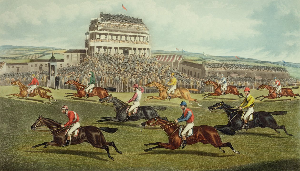 The Liverpool Grand National Steeplechase - Coming In, udgivet 1872 af Charles Hunt