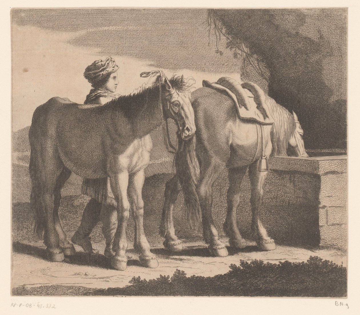 Drikkeheste Masete de Normandie (titel på objekt) Dyreserie (serietitel) af Charles II Errard (attributed to)