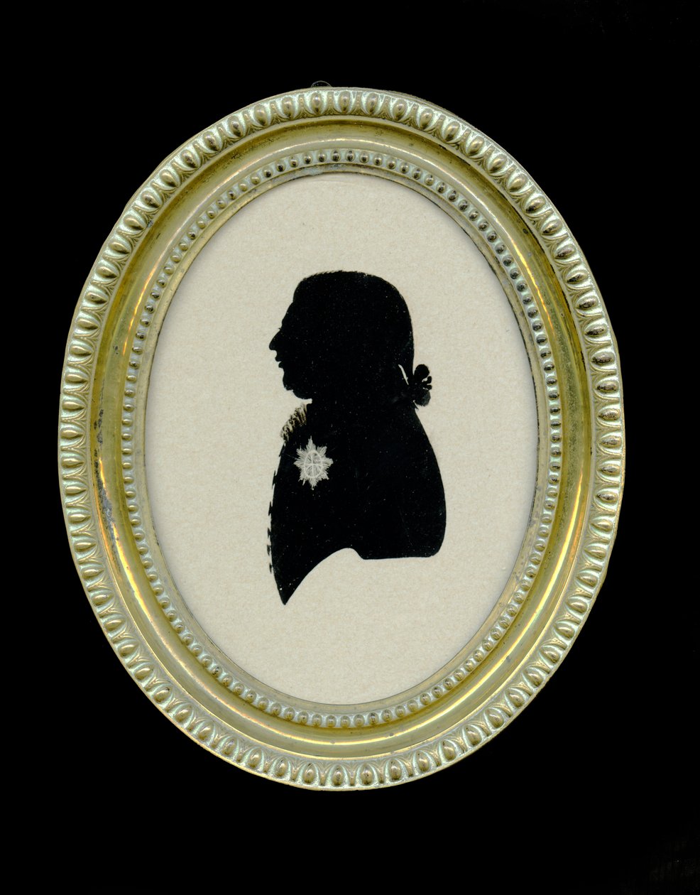 Silhuet af George III (1738-1820), ca. 1796-98 af Charles I Rosenberg