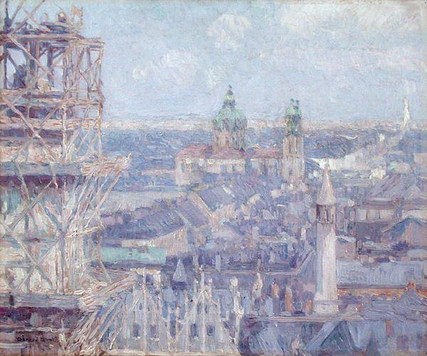 Leipzig (olie på lærred) af Charles J. Palmie