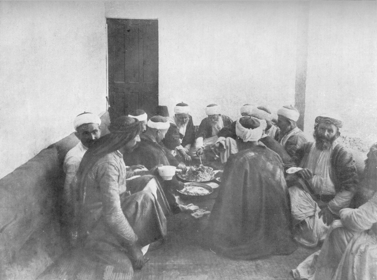 Et måltid med druserne, c1913 af Charles J. S. Makin