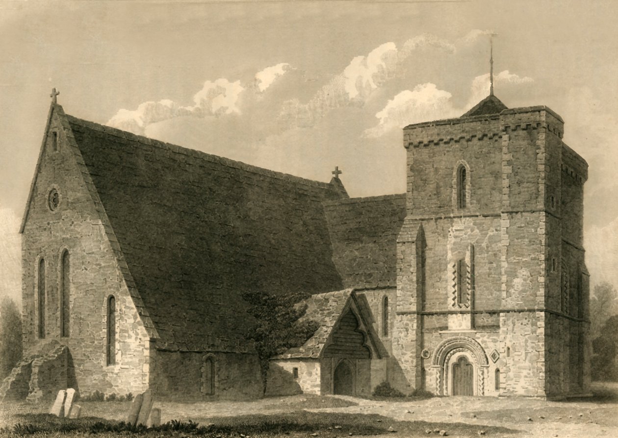 Klippekirken, 1835. af Charles J. Smith