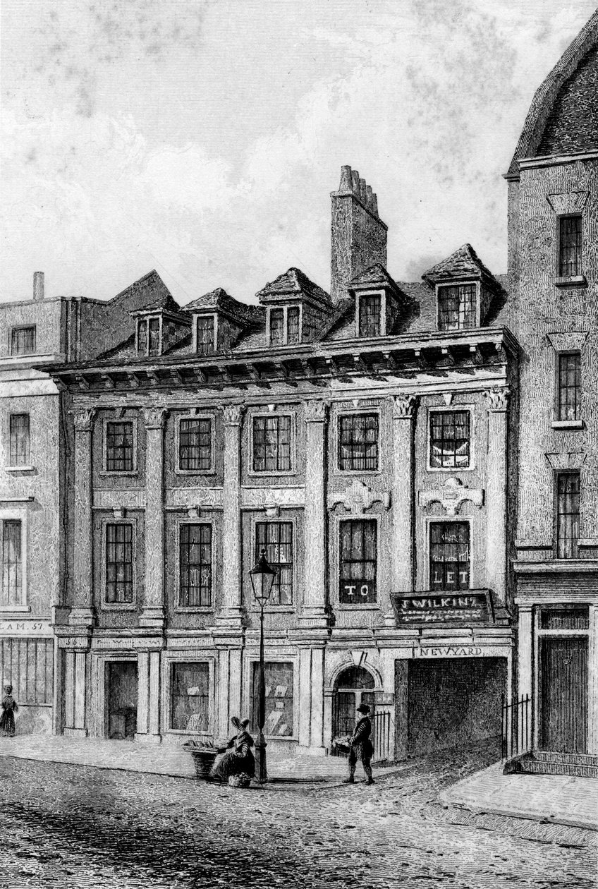 John Hooles residens, Great Queen Street, Lincolns Inn Fields, London, 1840 af Charles J. Smith