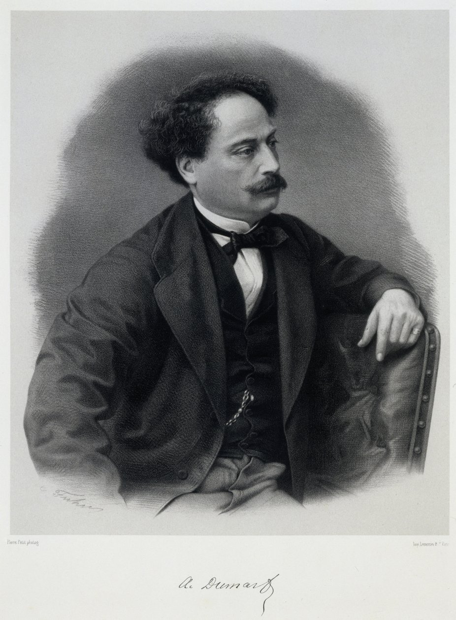 Alexandre Dumas, fils 1824-1895, midten af det 19. århundrede. af Charles Jeremie Fuhr