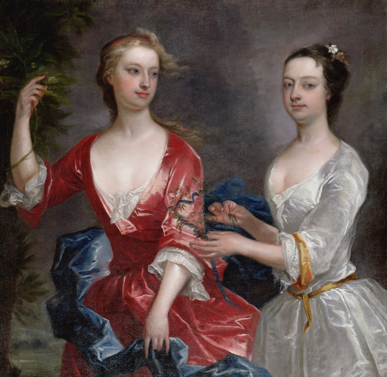 Martha og Teresa Blount af Charles Jervas