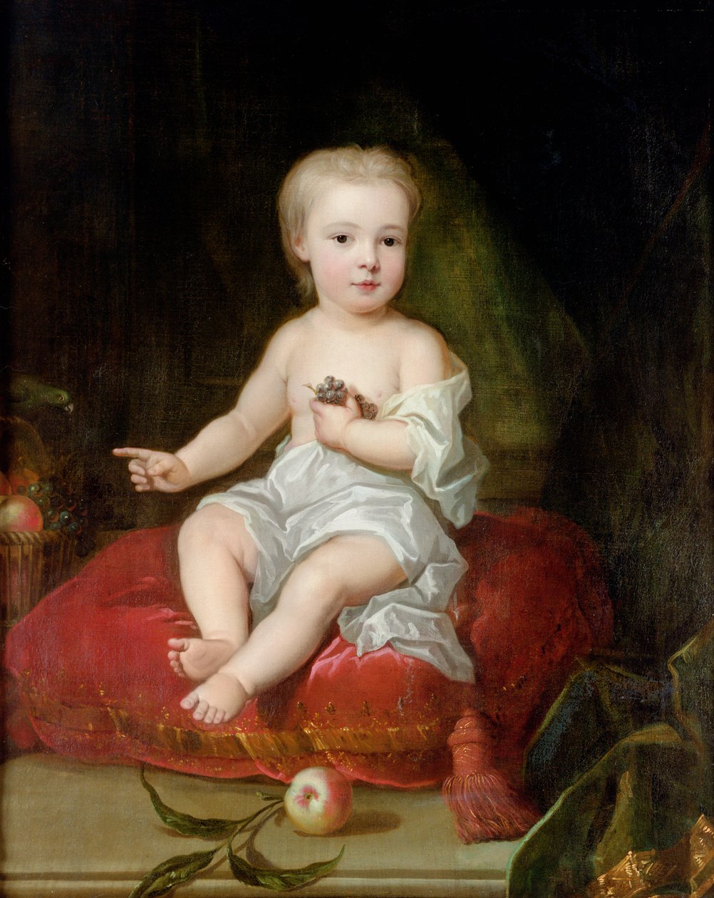 Portræt af Holles St. John (1710-38), yngste søn af Henry, 1. vicegraf St. John, som barn, ca. 1711 af Charles Jervas
