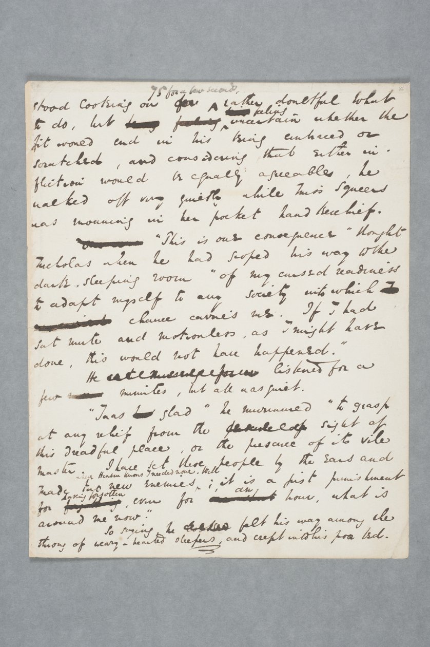 Originalt manuskript af et kapitel af Nicholas Nickleby, 1838 (pen og blæk på papir) af Charles John Huffam Dickens