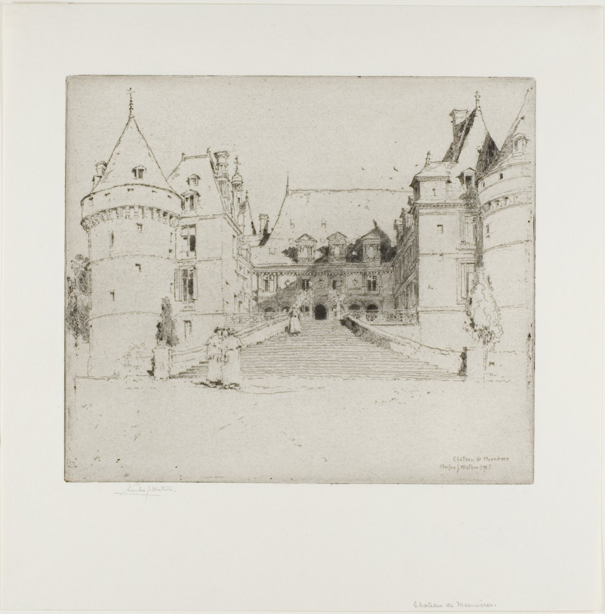 Château de Meanieres af Charles John Watson