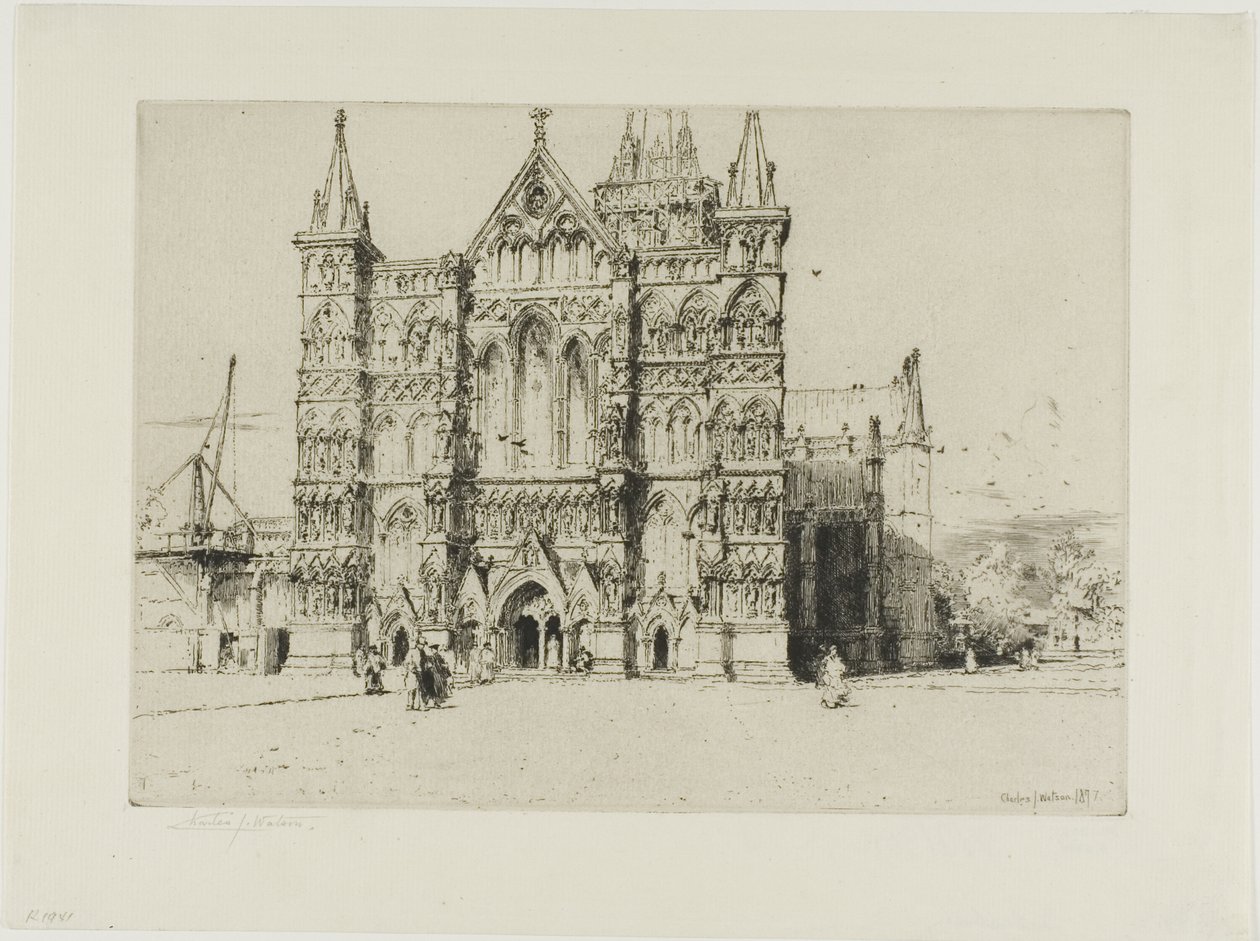 Salisbury katedral af Charles John Watson