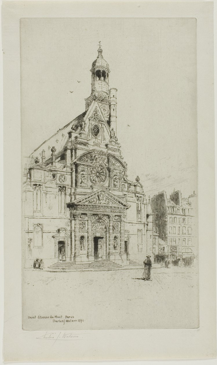 St. Etienne du Mont, Paris af Charles John Watson