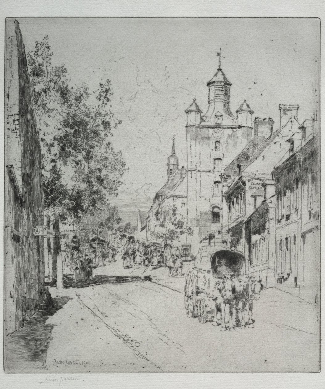 Vandretårn, St. Riquier af Charles John Watson