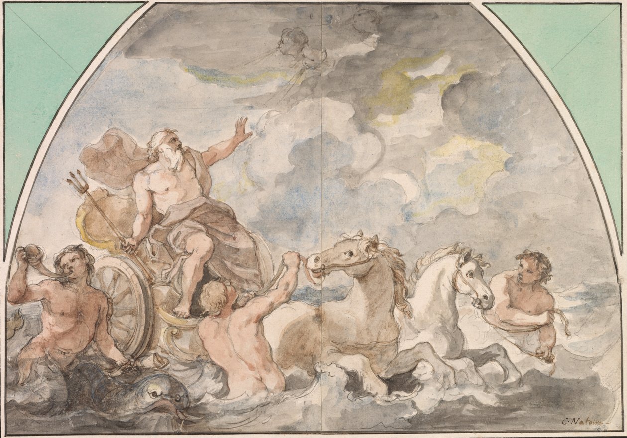 Neptuns triumf, 1766 eller senere. af Charles Joseph Natoire