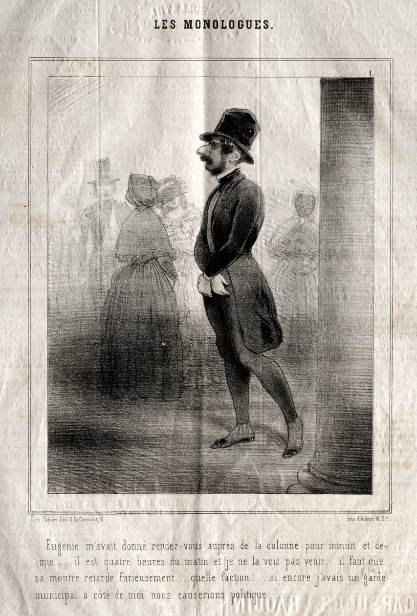 Monologerne: Eugénie havde givet mig en aftale med kolonnen til halv tolv midnat.... af Charles Joseph Traviès de Villers