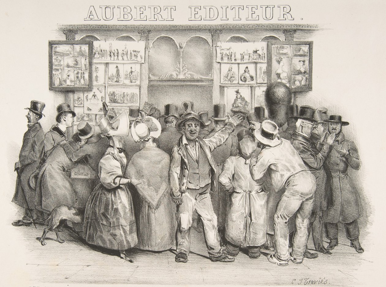 Udgiveren Aubert Du må indrømme, at regeringen har et komisk udseende, 1831 af Charles Joseph Traviès de Villers