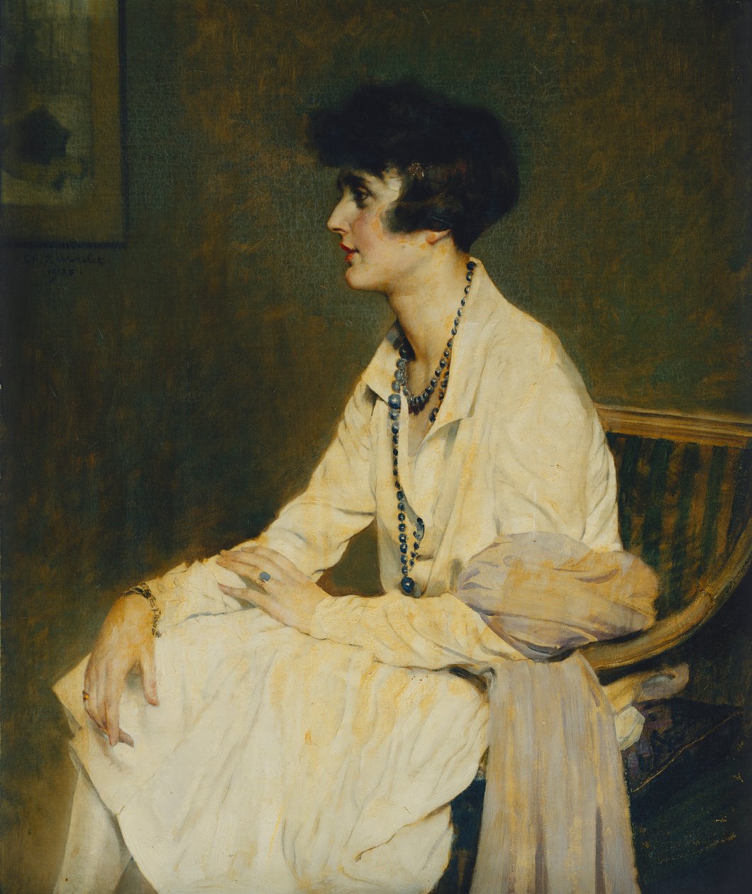 Siddende kvinde; Femme Assise af Charles Joseph Watelet
