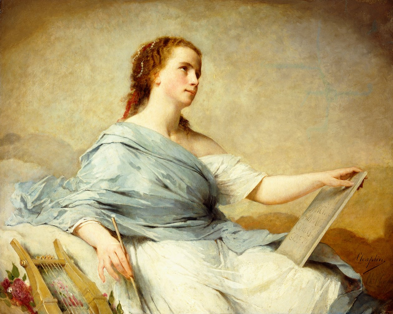 Personificering af kunsten, af Charles Joshua Chaplin